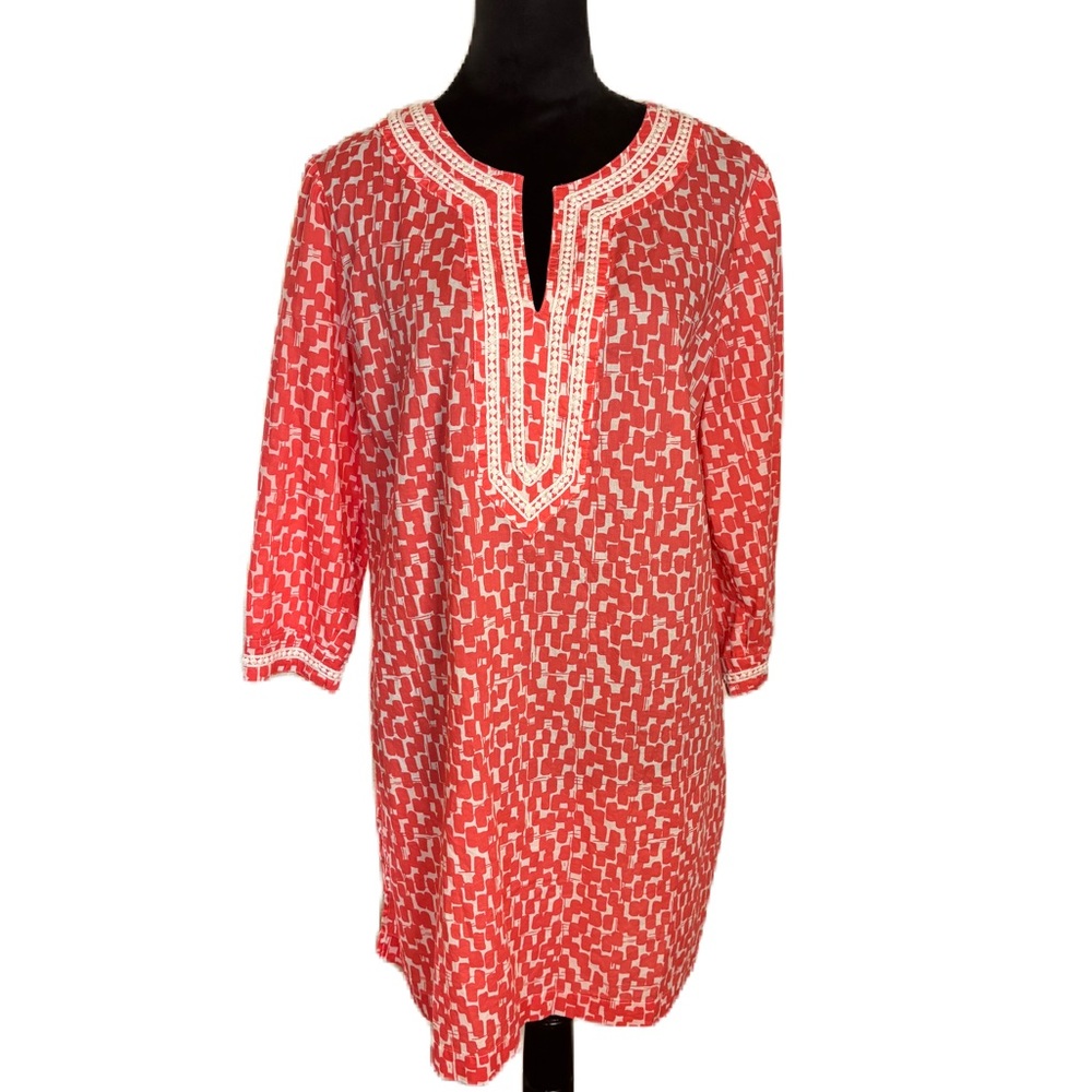 Boden Coral 3/4 Sleeve Boxy Tunic